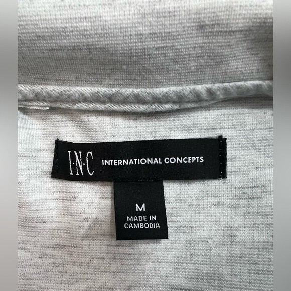INC International Concepts Men’s Gray Hoodie Jacket Sweater Size Medium - Picture 4 of 12